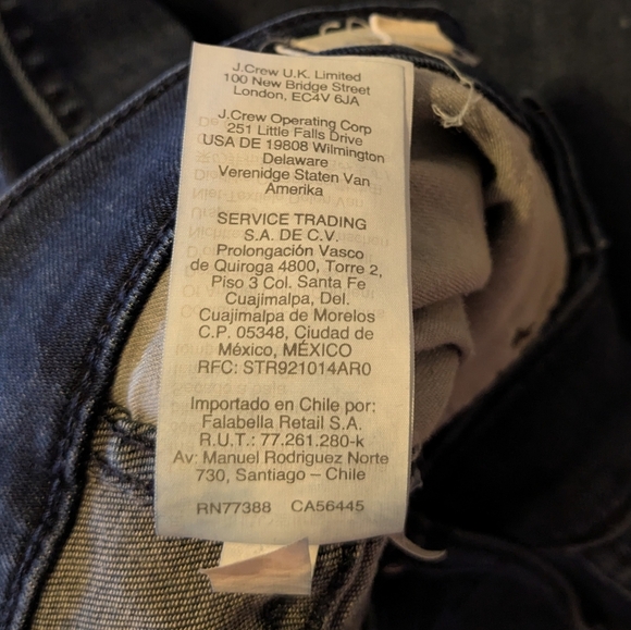 Madewell Stovepipe Jeans 27T 27 Tall Dark Wash Stretch 4 Straight Skinny High - Picture 10 of 12